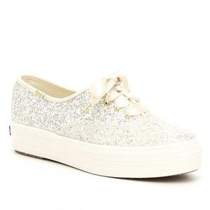 Keds x Kate Spade Triple Glitter Sneakers